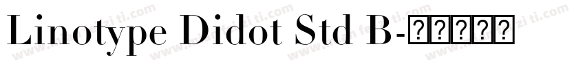 Linotype Didot Std B字体转换